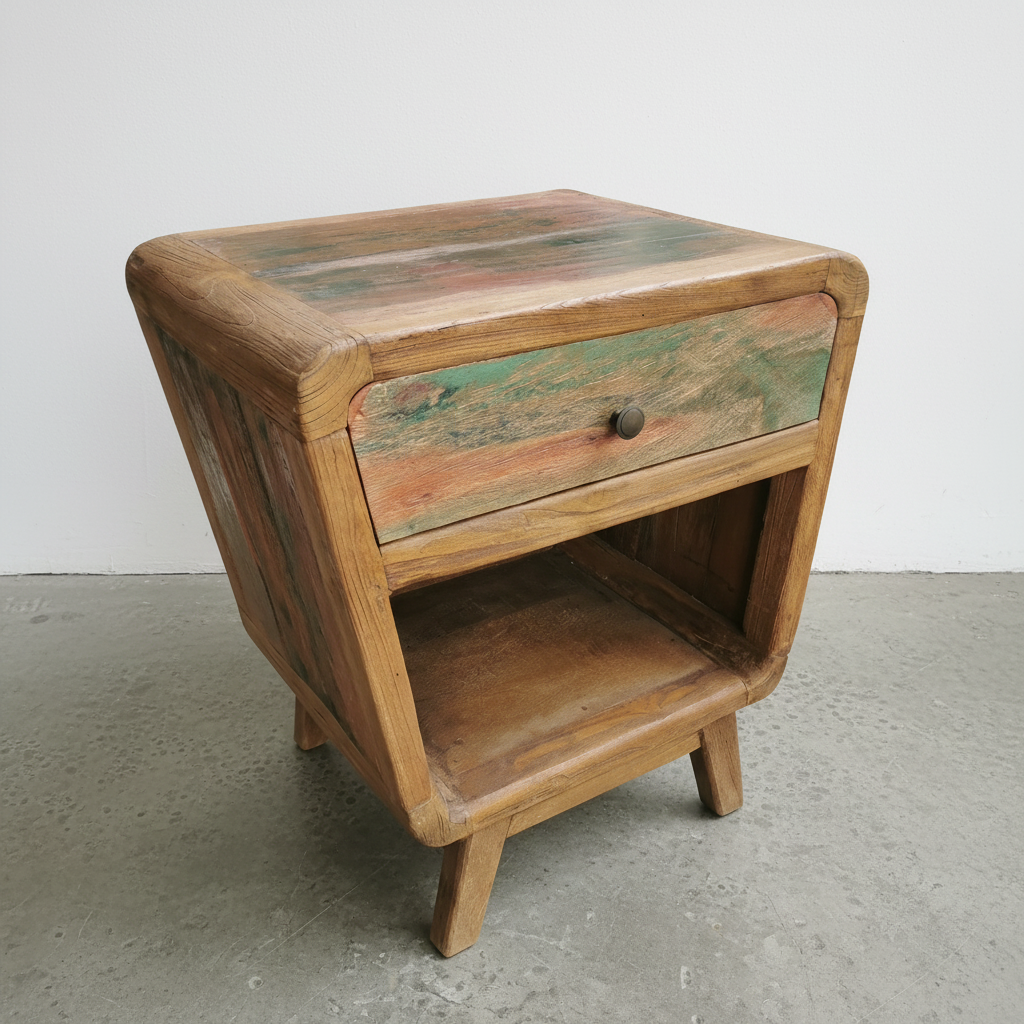 Rustic Bedside Table type 8