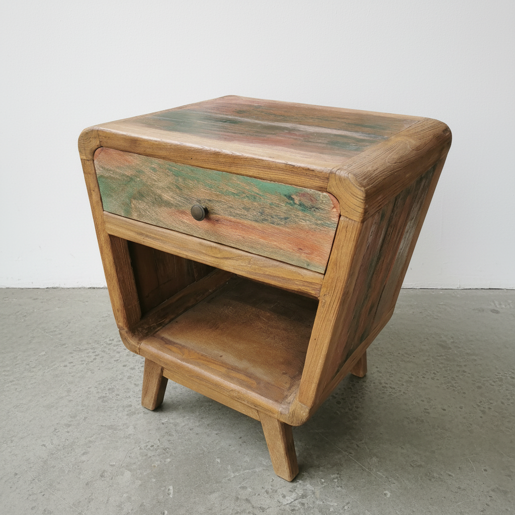 Rustic Bedside Table type 8