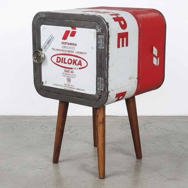 Oil Barrel Bedside Table Type #1