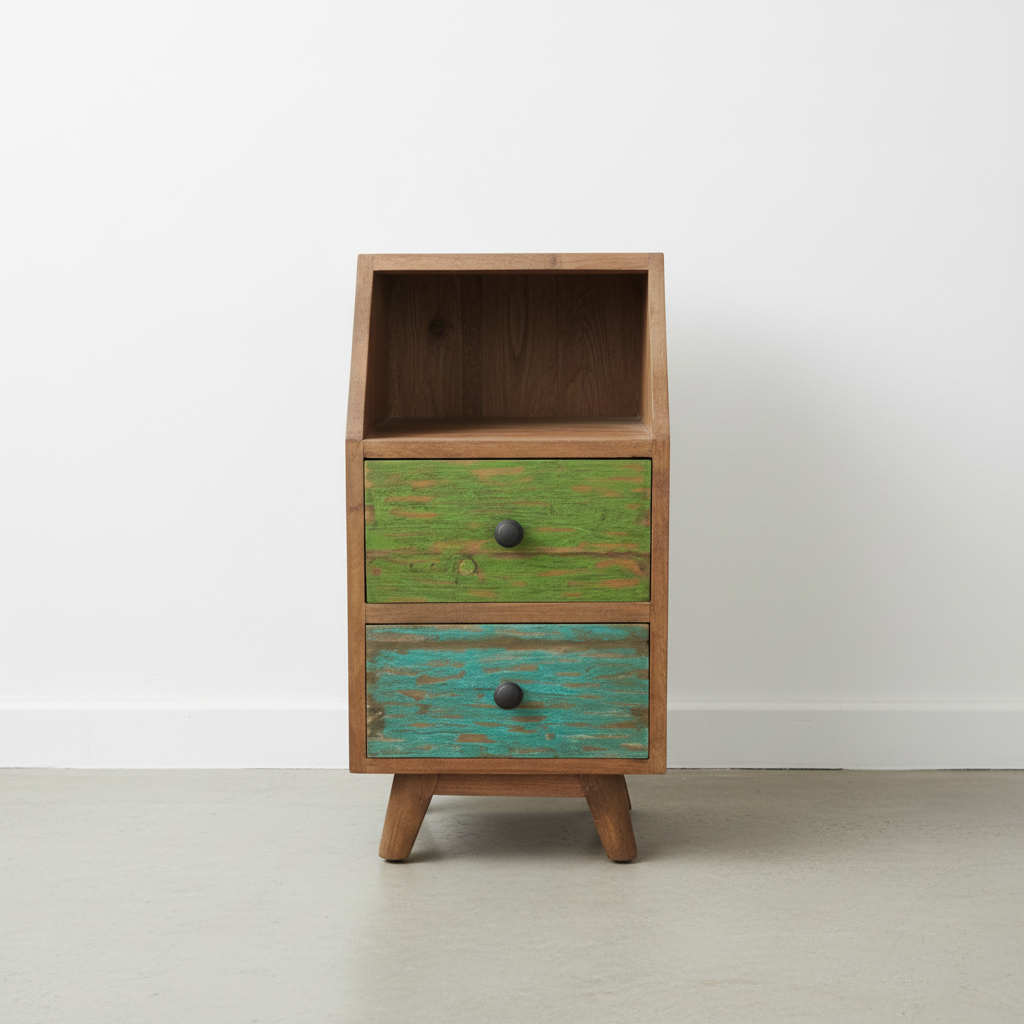 Rustic Bedside Table type 4