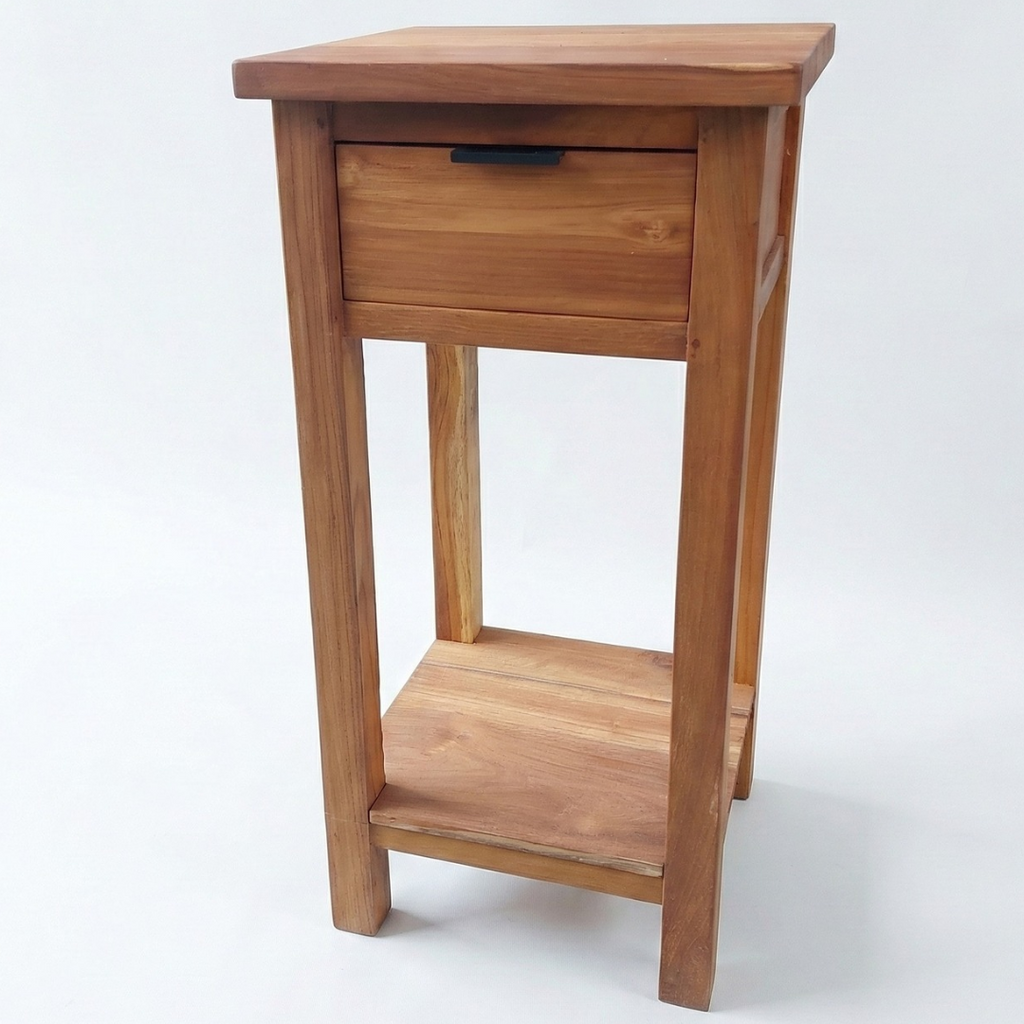 Tall Pot Stand (w. drawer)