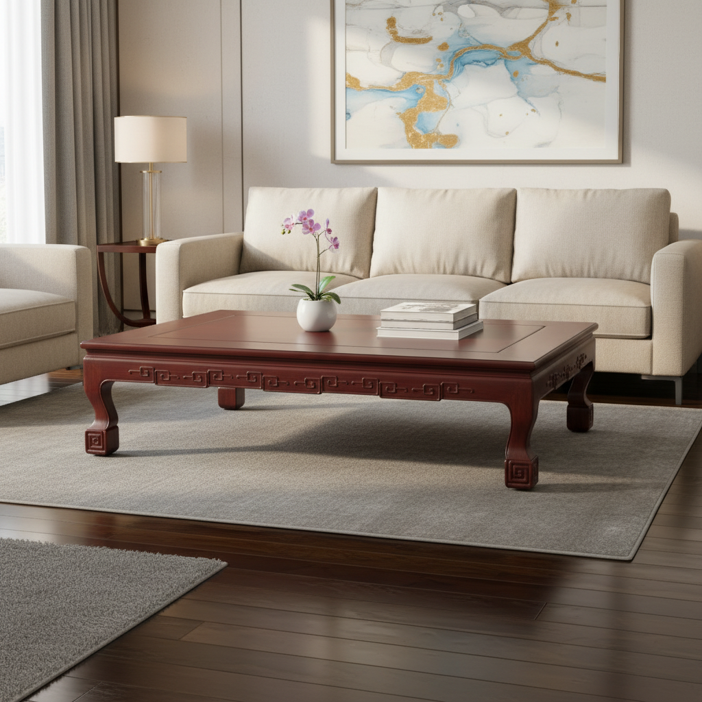Vintage Teak Opium Bed Coffee Table #3 (pre-owned-restored)