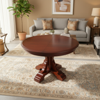 Extendable Round/Oval Dining Table