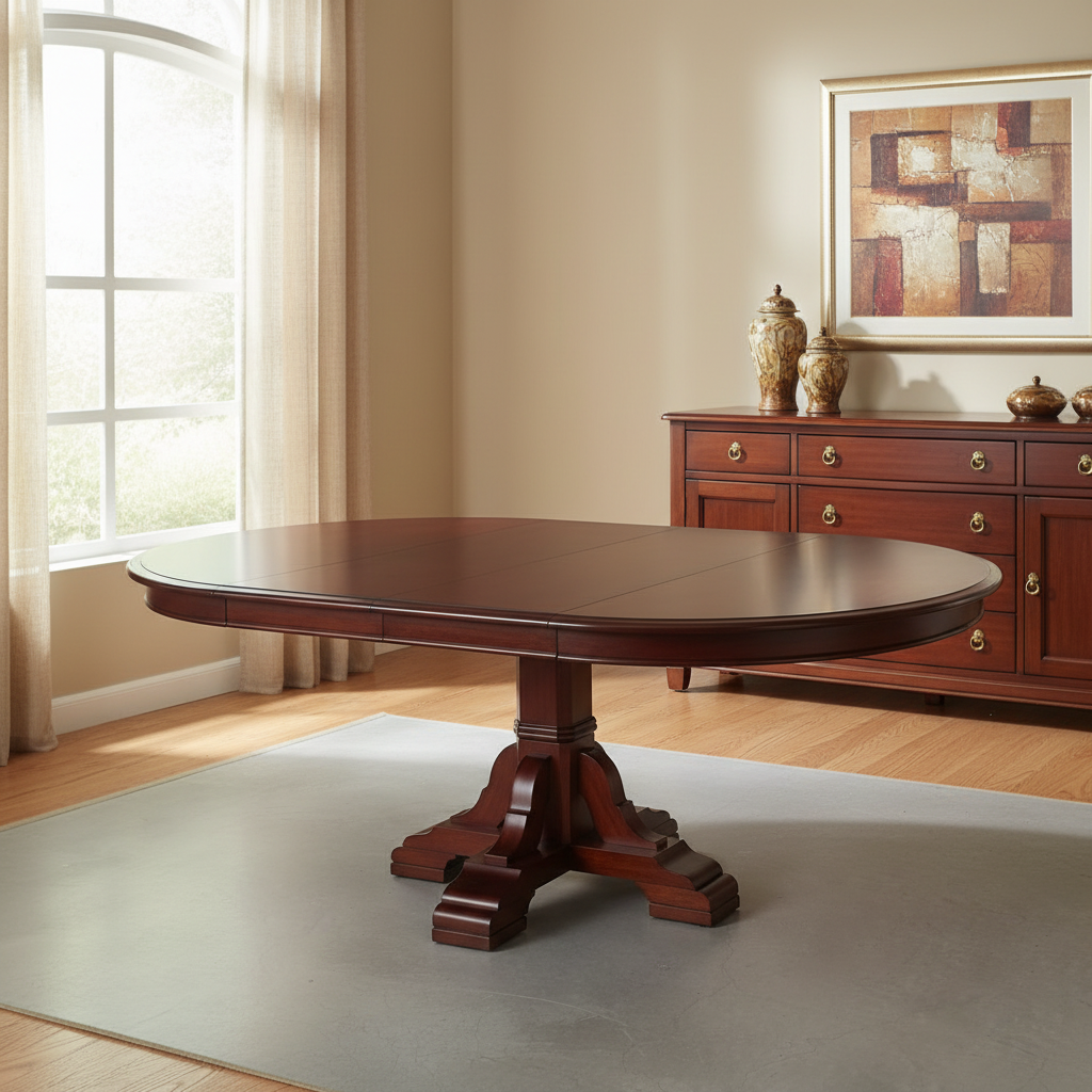 Extendable Round/Oval Dining Table
