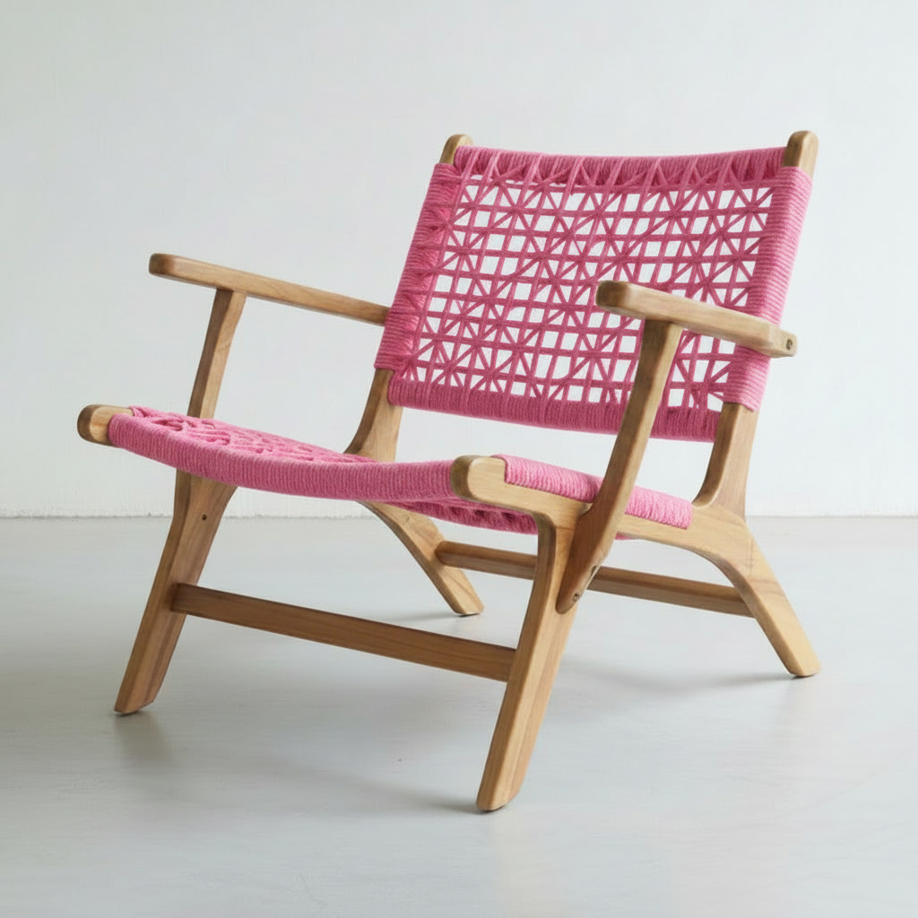 Bingin Lounger (with arm rest) Pink Ribbon Version