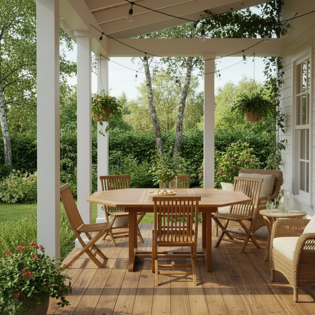Outdoor Extendable Dining Table (pre-owned/un-restored)