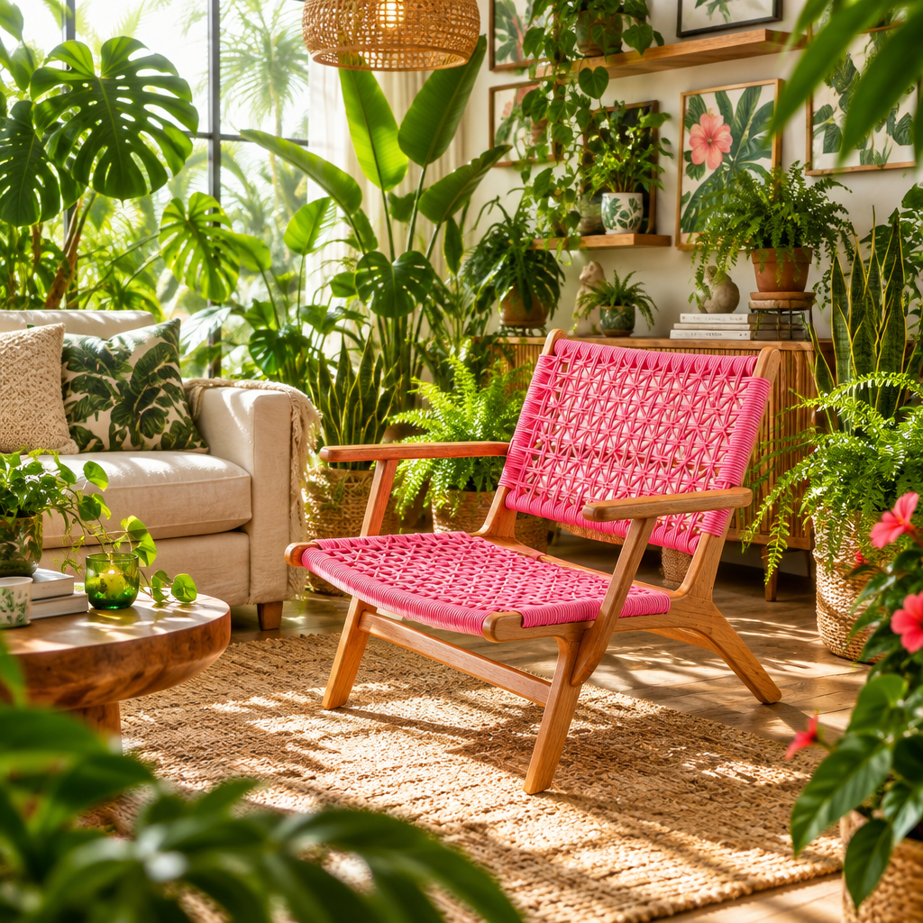 Bingin Lounger (with arm rest) Pink Ribbon Version