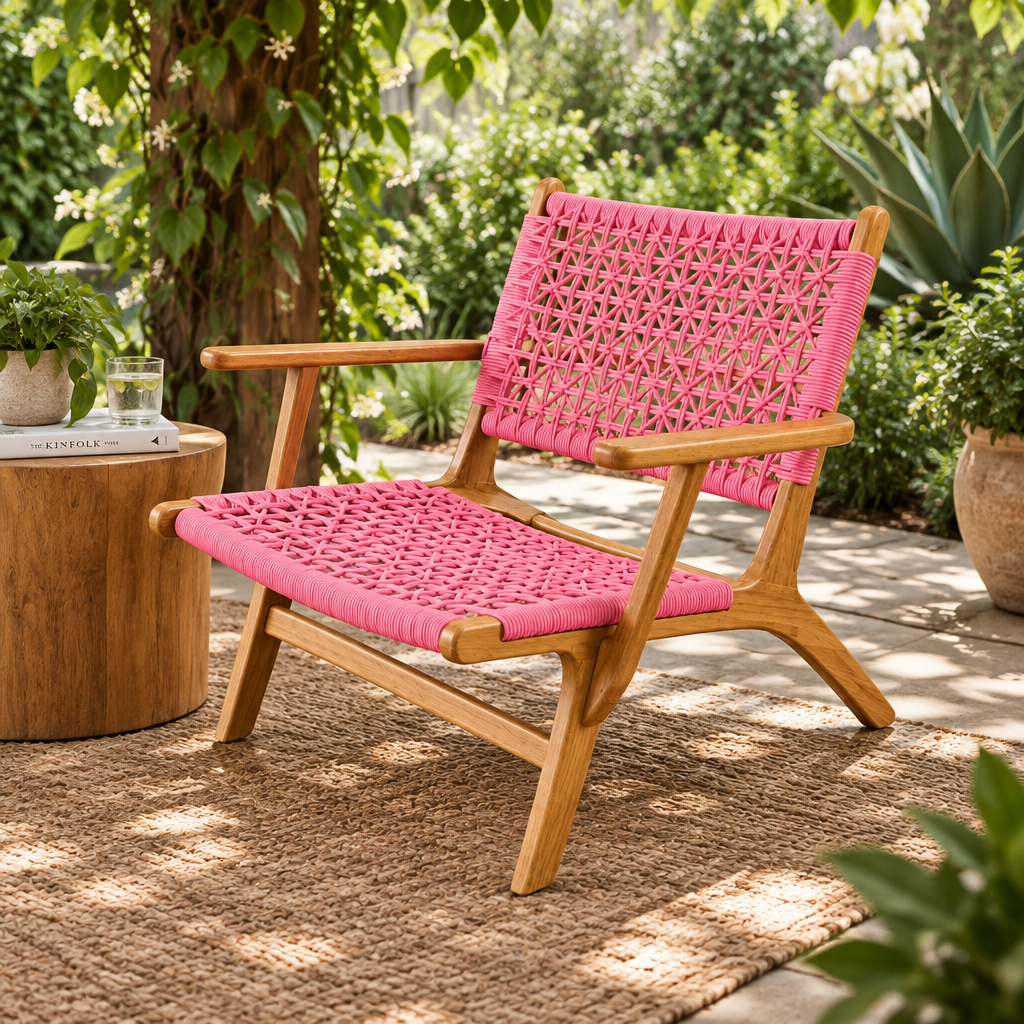 Bingin Lounger (with arm rest) Pink Ribbon Version