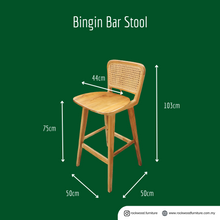 Load image into Gallery viewer, Bingin Low Back Bar Stool
