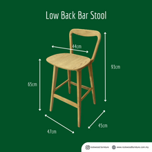 Load image into Gallery viewer, Low Back Bar Stool
