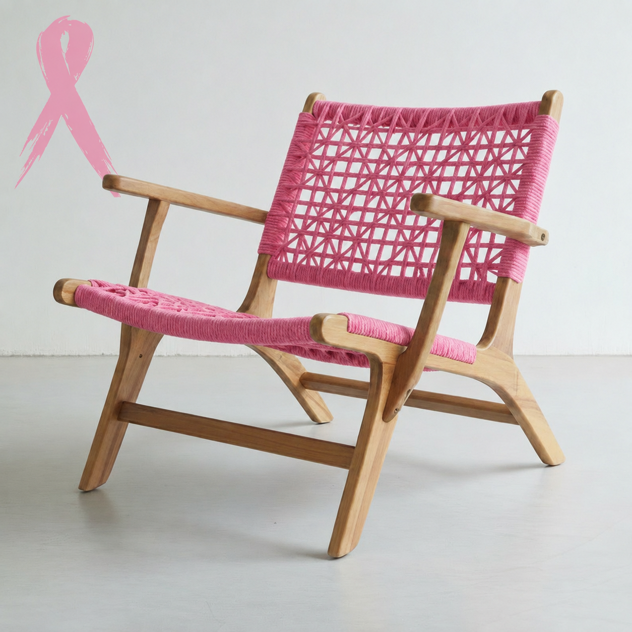 Bingin Lounger (with arm rest) Pink Ribbon Version