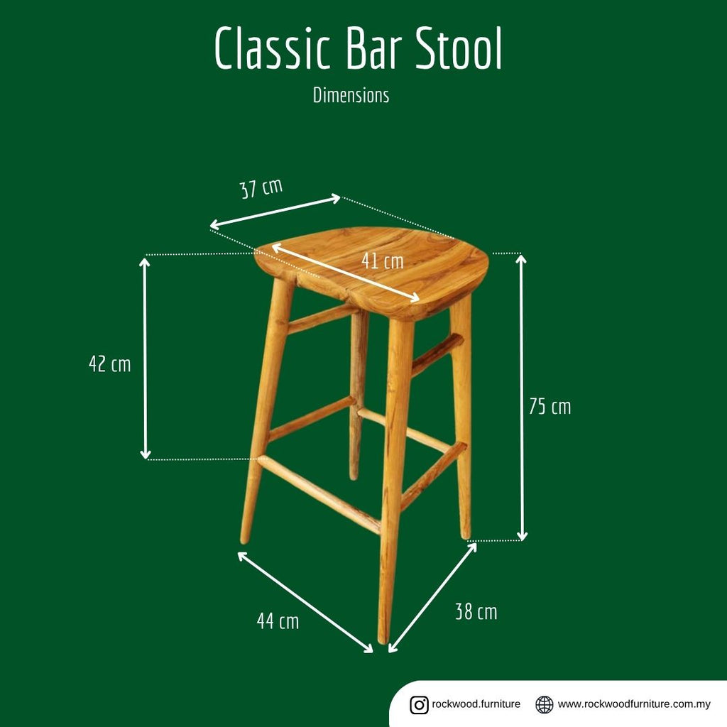 Classic Bar Stool (60-75cm)