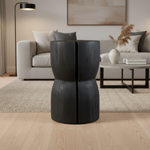 Load image into Gallery viewer, Hourglass Stool/Plinth (Shou Sugi Ban)
