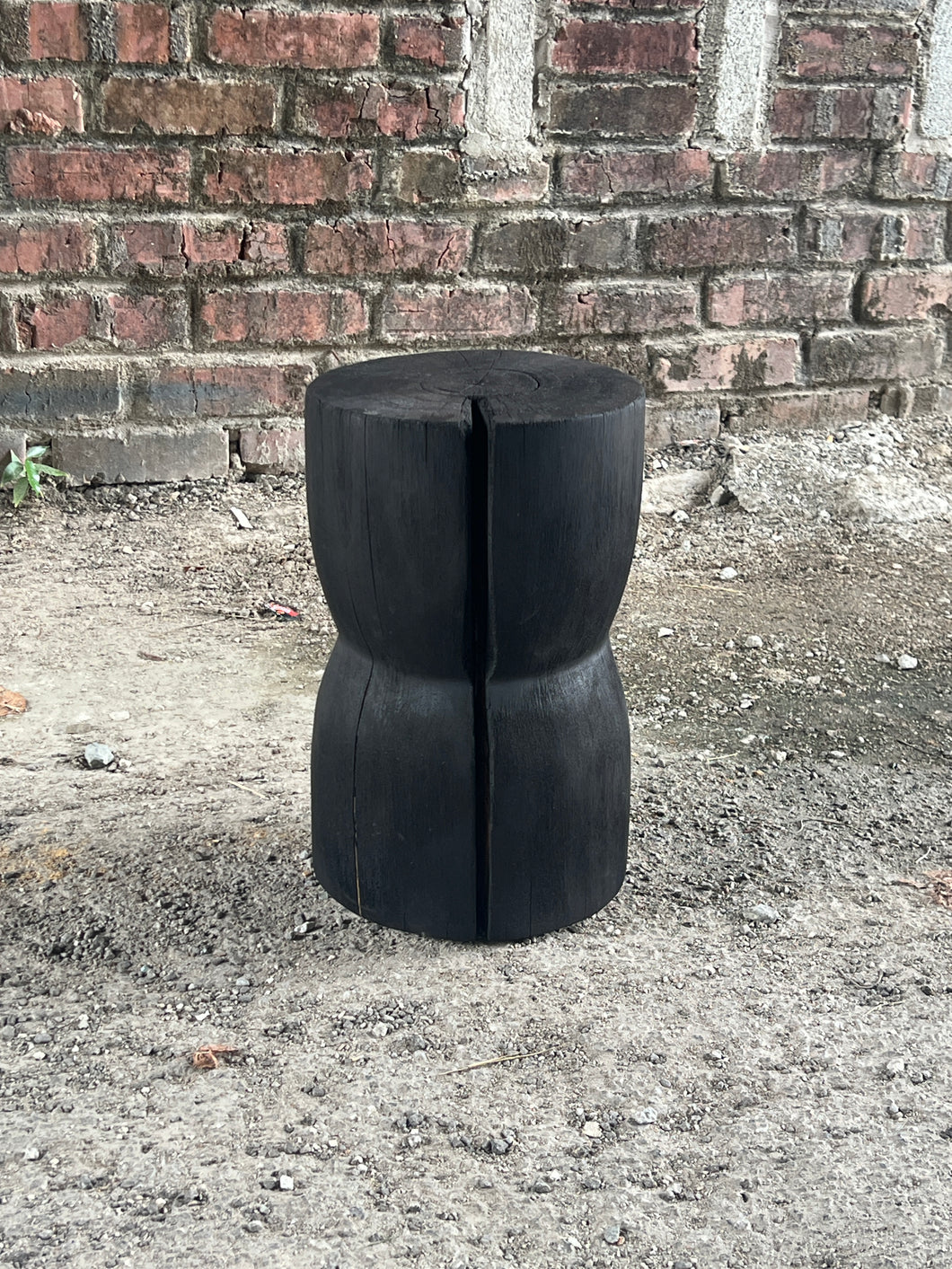Hourglass Stool/Plinth (Shou Sugi Ban)