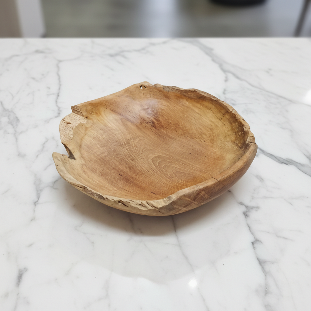 Live Edge Teak Bowls (thick)