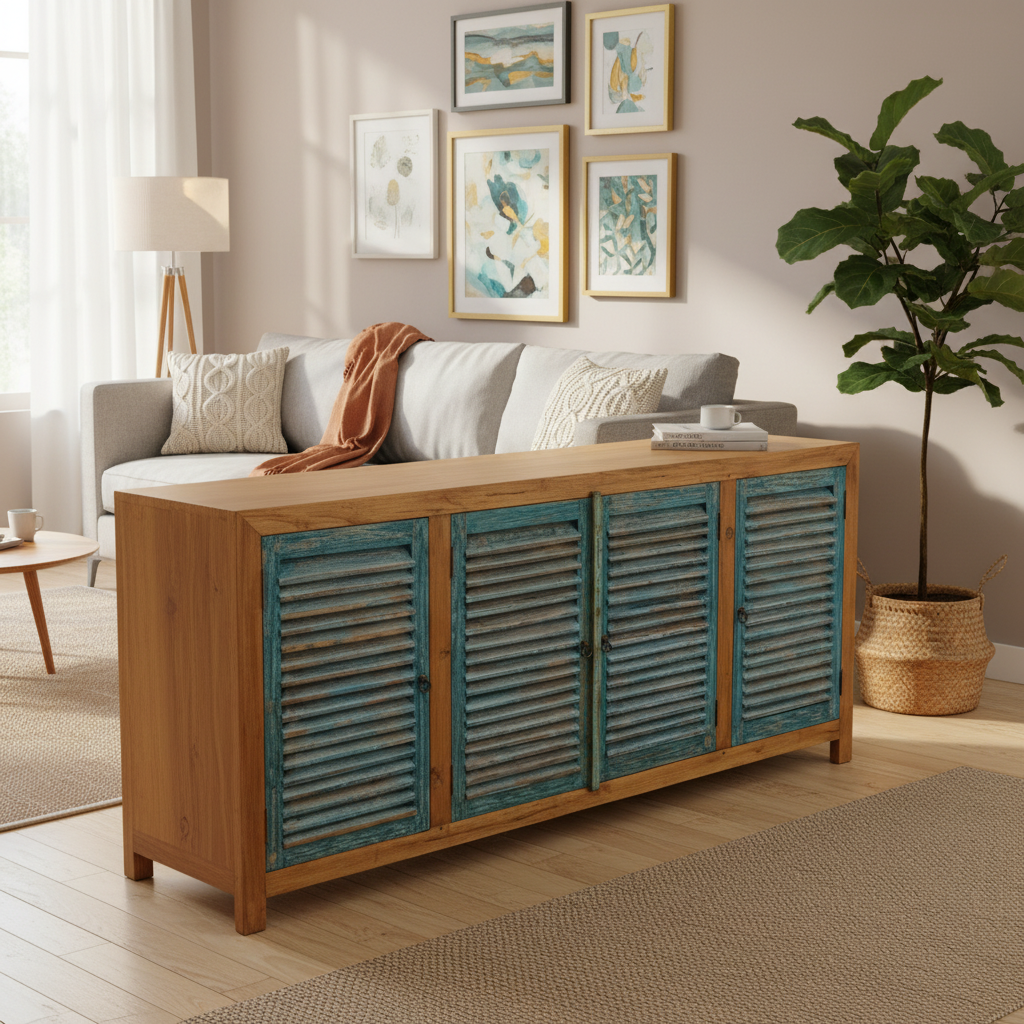 Louvred Sideboard (200cm) type 1