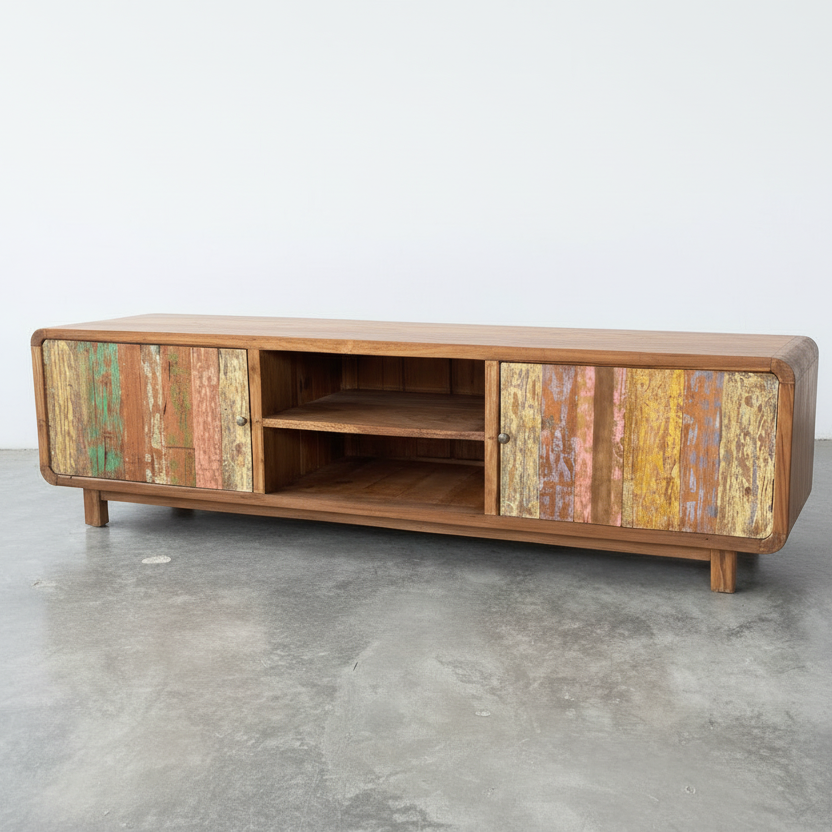 Rustic TV Console Type 5 (colour)