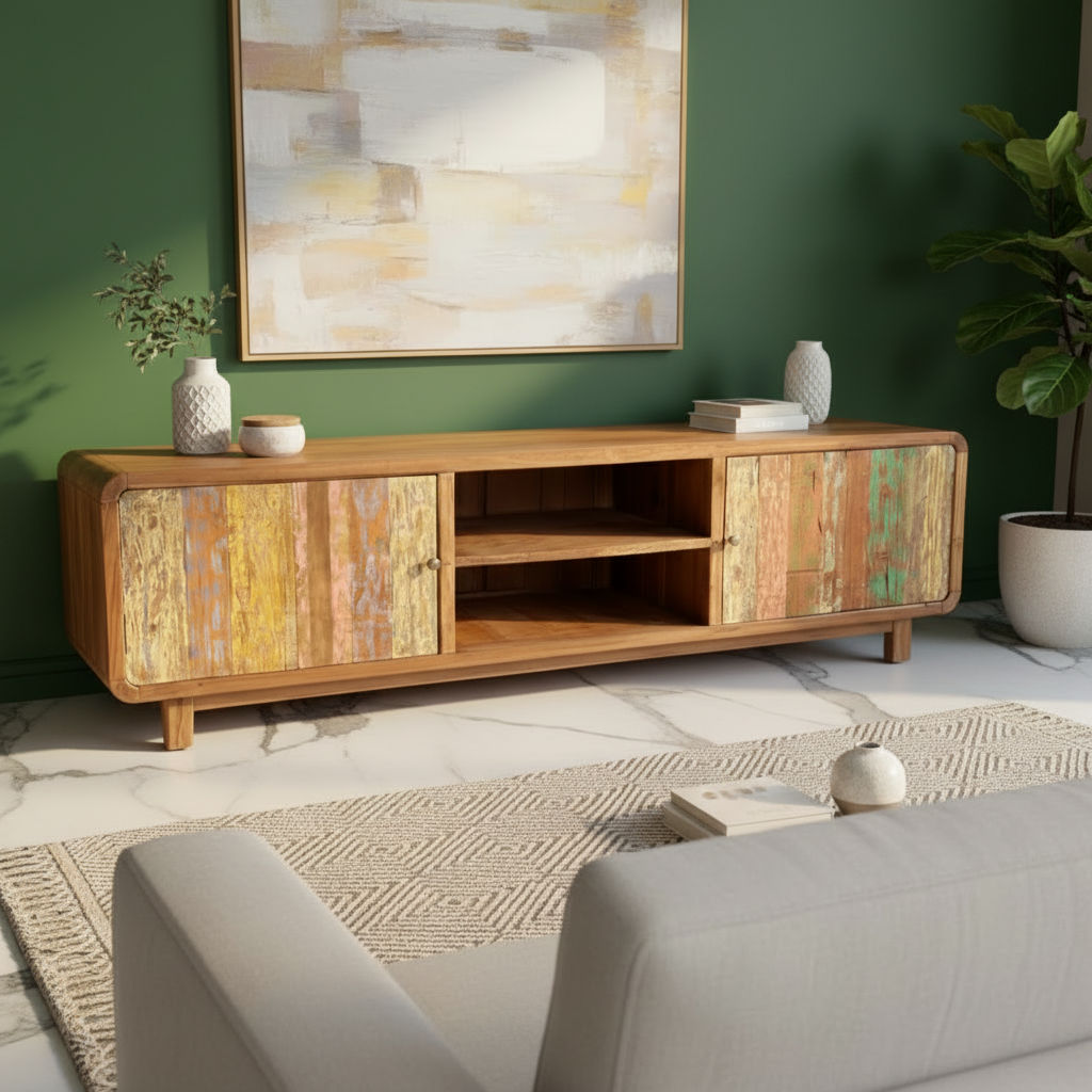 Rustic TV Console Type 5 (colour)