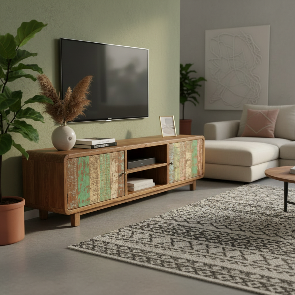 Rustic TV Console Type 5 (colour)