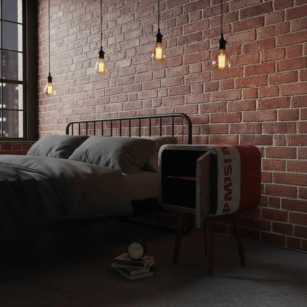 Oil Barrel Bedside Table Type #1