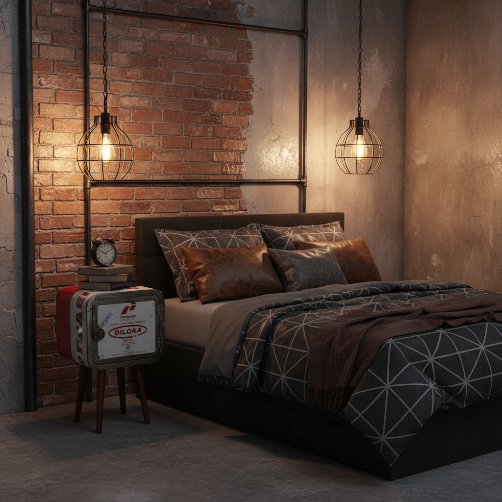 Oil Barrel Bedside Table Type #1