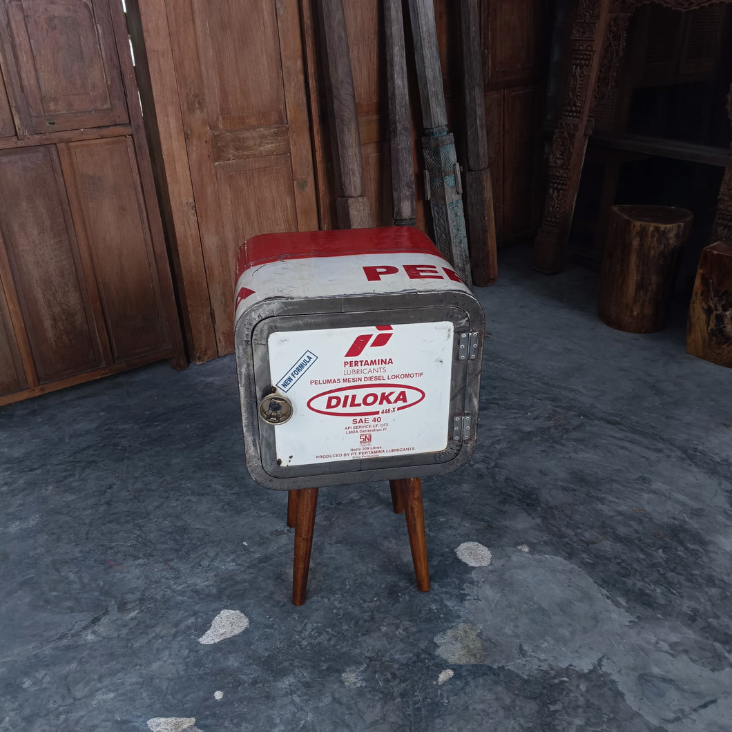 Oil Barrel Bedside Table Type #1
