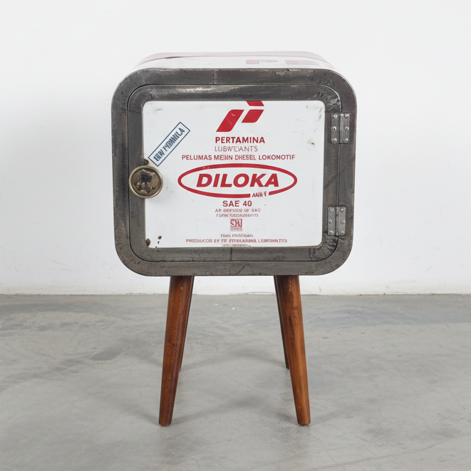 Oil Barrel Bedside Table Type #1