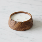Teak Bowl Candle (36hr burn)