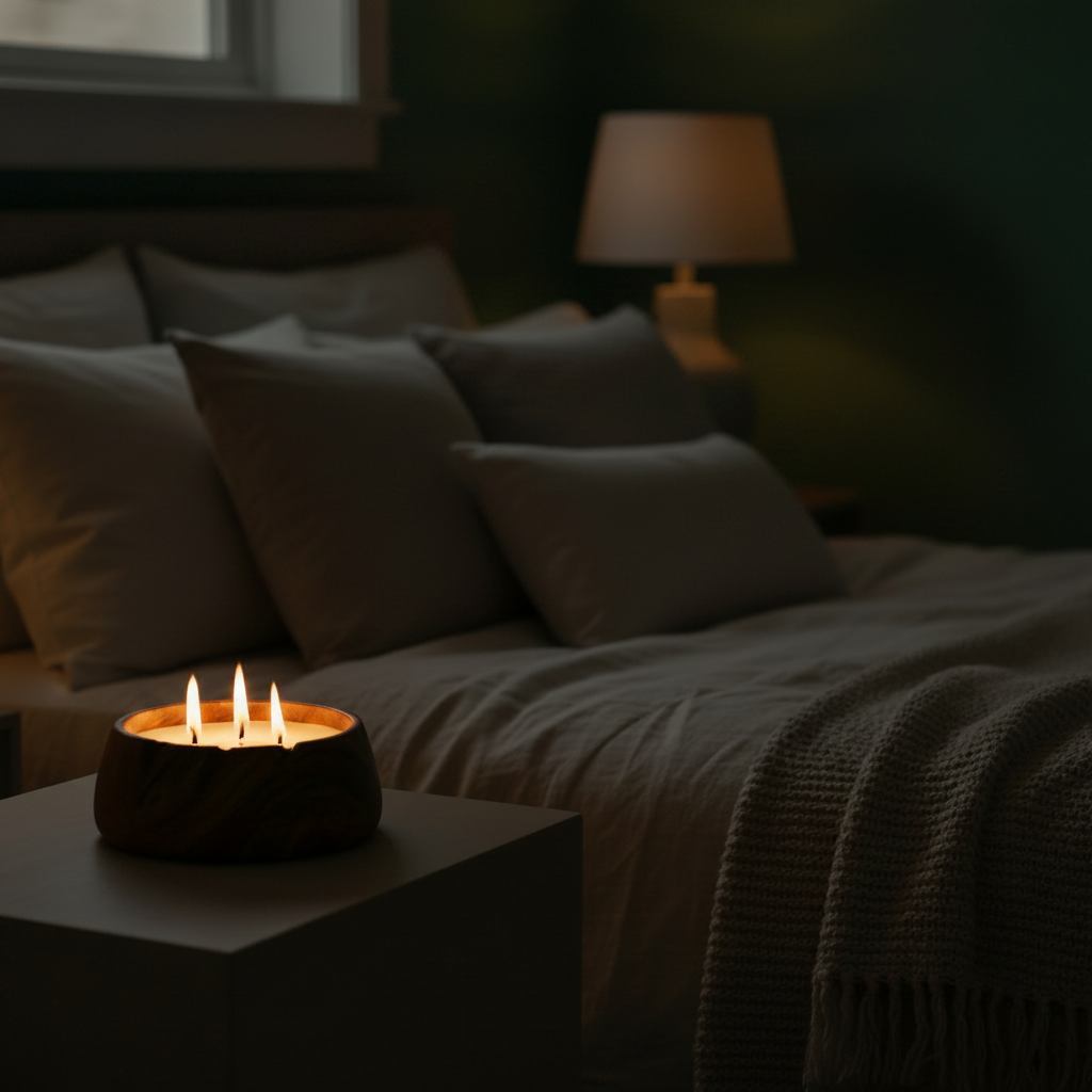 Teak Bowl Candle (36hr burn)