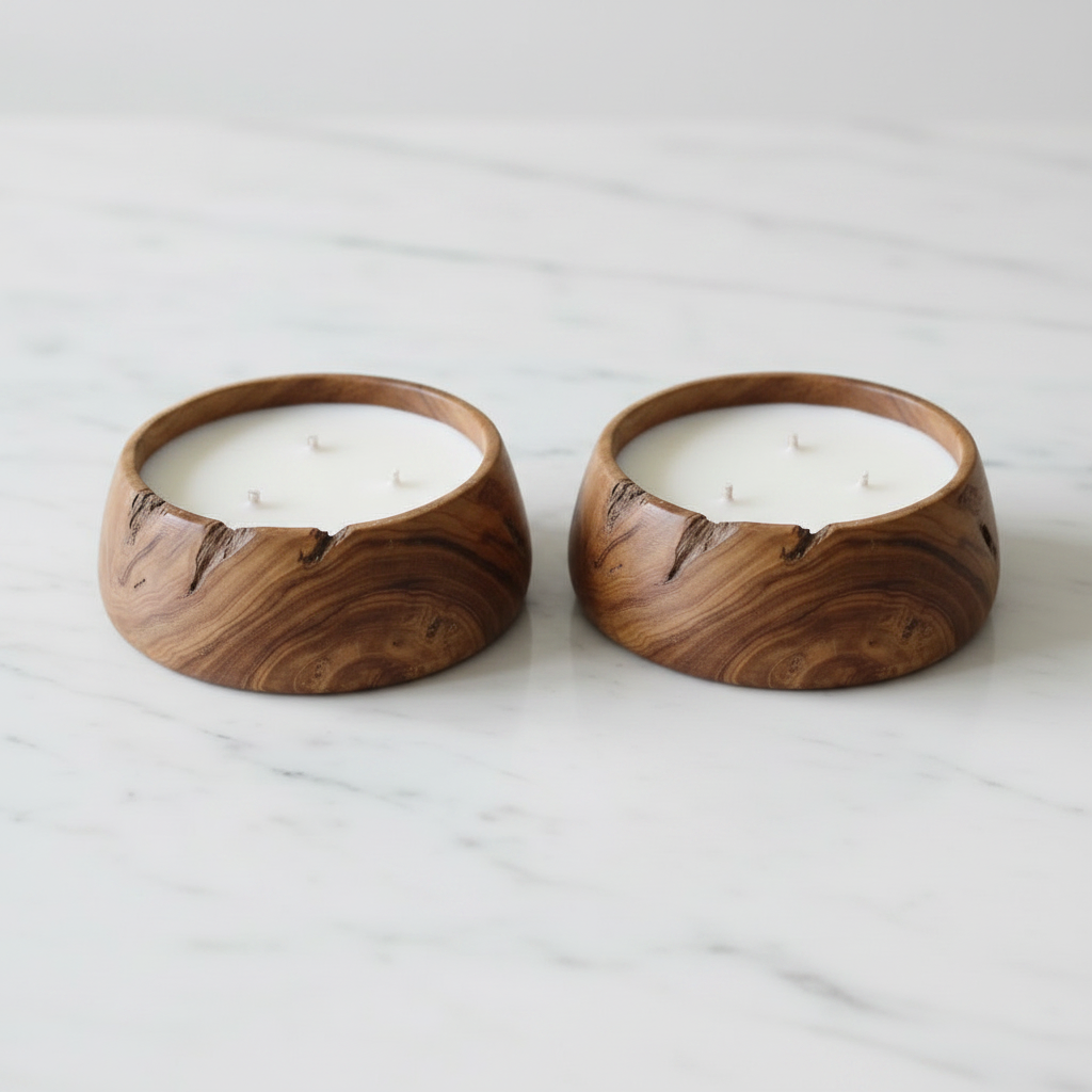 Teak Bowl Candle (36hr burn)