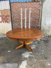 Load image into Gallery viewer, Vintage Round Teak Dining Table
