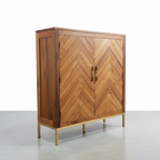 Herringbone Wine Cabinet