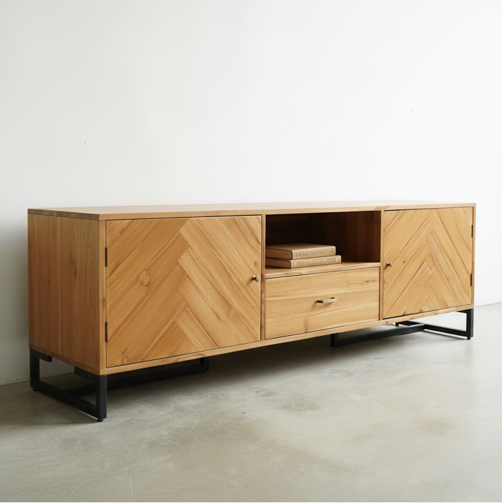 Herringbone TV Console (180cm)