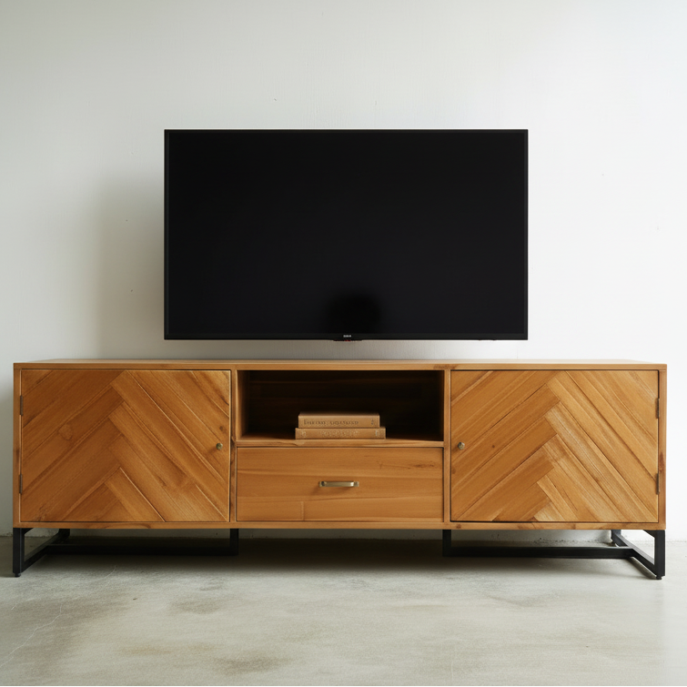 Herringbone TV Console (180cm)