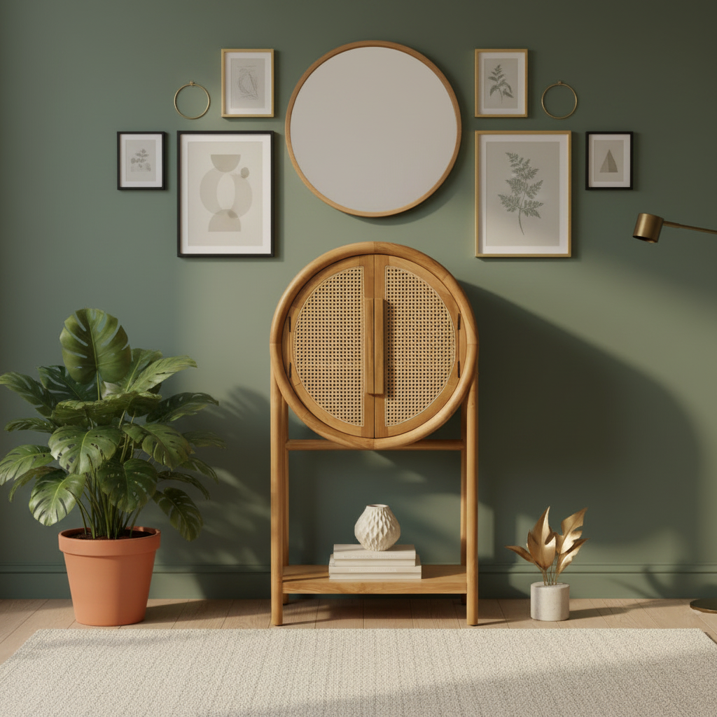Bingin Circular Wine Cabinet