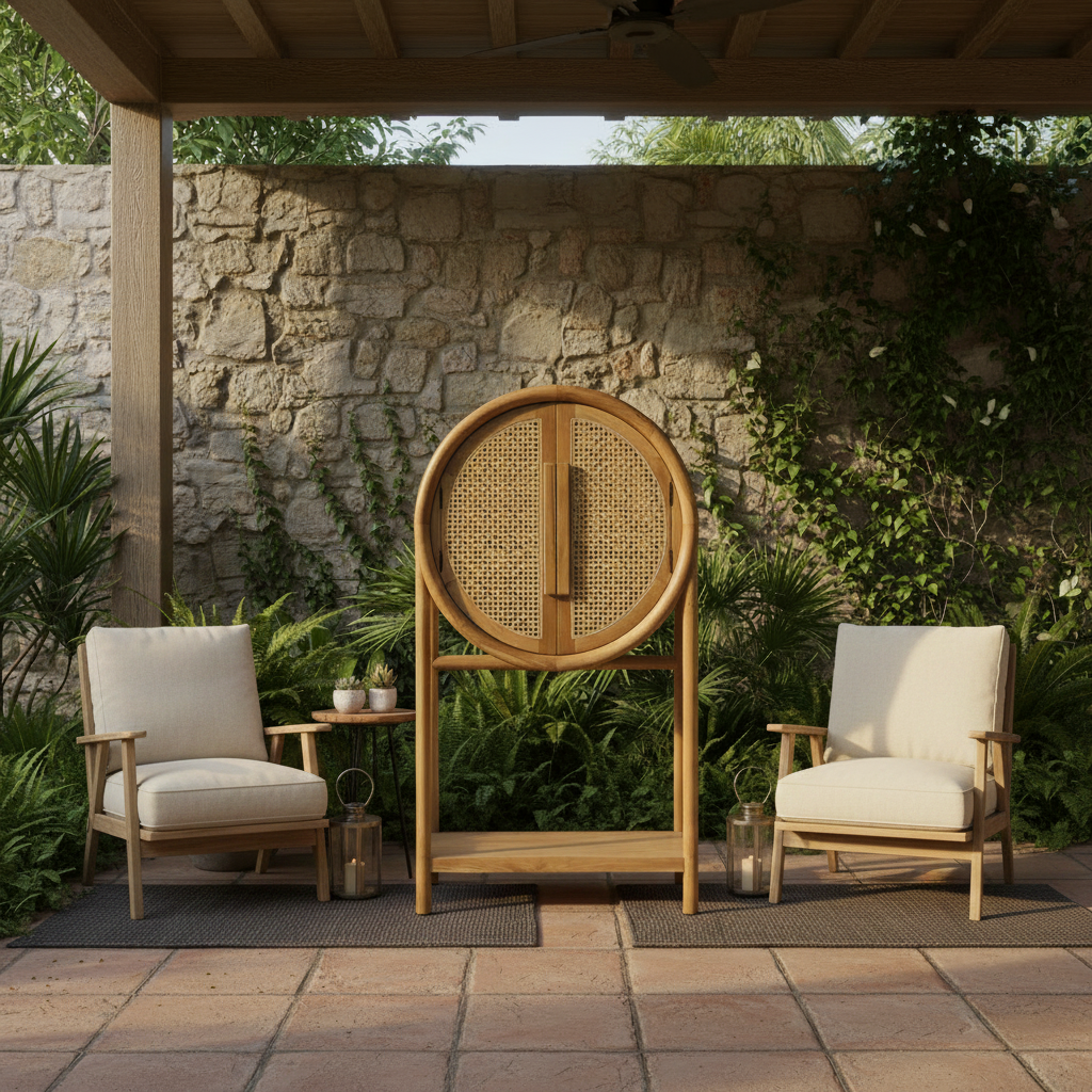 Bingin Circular Wine Cabinet