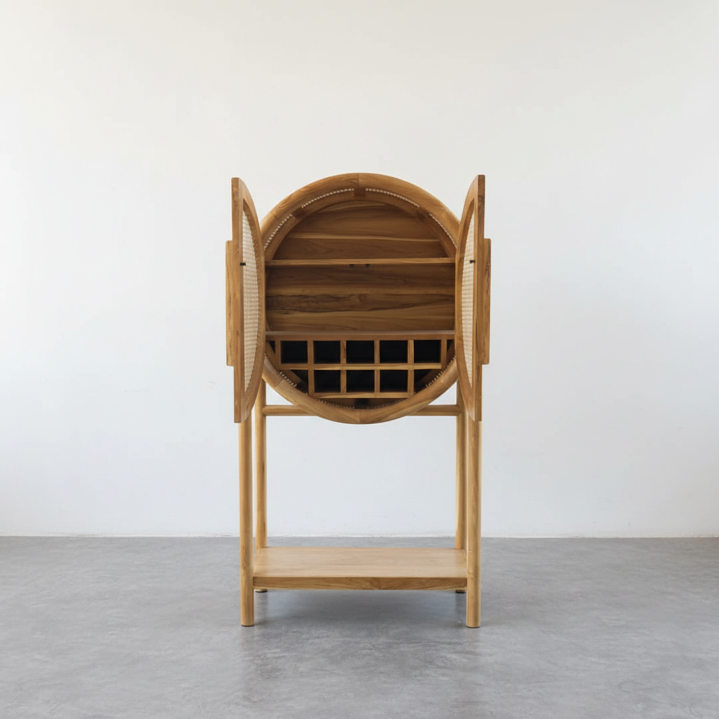 Bingin Circular Wine Cabinet