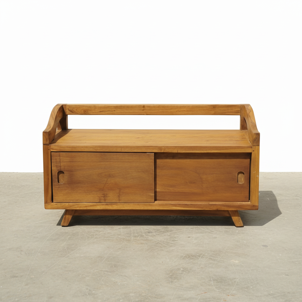 Rustic Bench/Shoe Cabinet