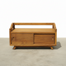 Load image into Gallery viewer, Rustic Bench/Shoe Cabinet
