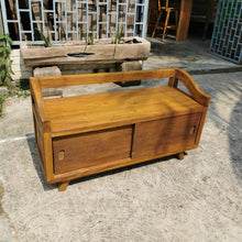 Load image into Gallery viewer, Rustic Bench/Shoe Cabinet
