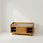 Rustic Bench/Shoe Cabinet