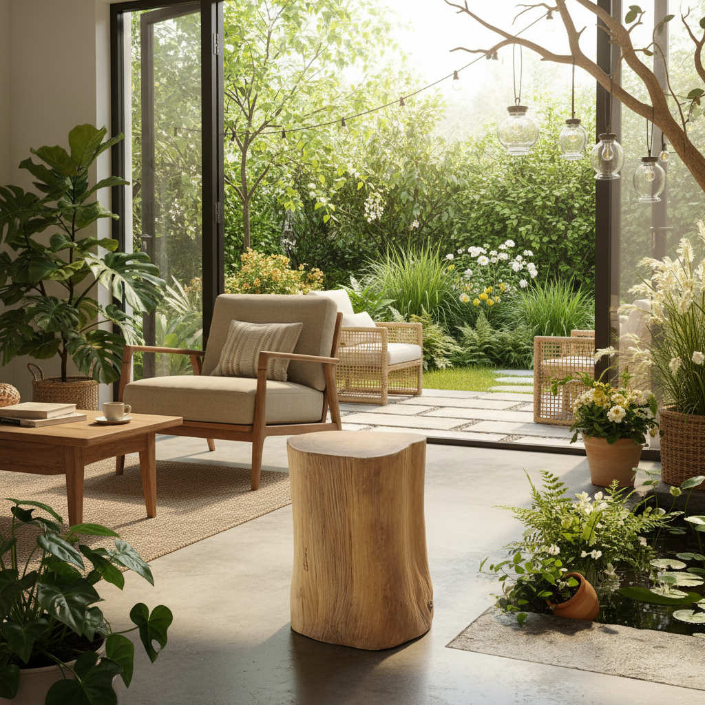 Round Log Stool/Plinth