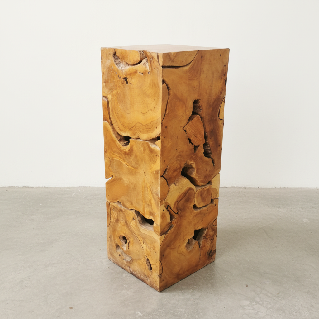 Teak Root Stool/Plinth