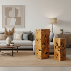 Teak Root Stool/Plinth
