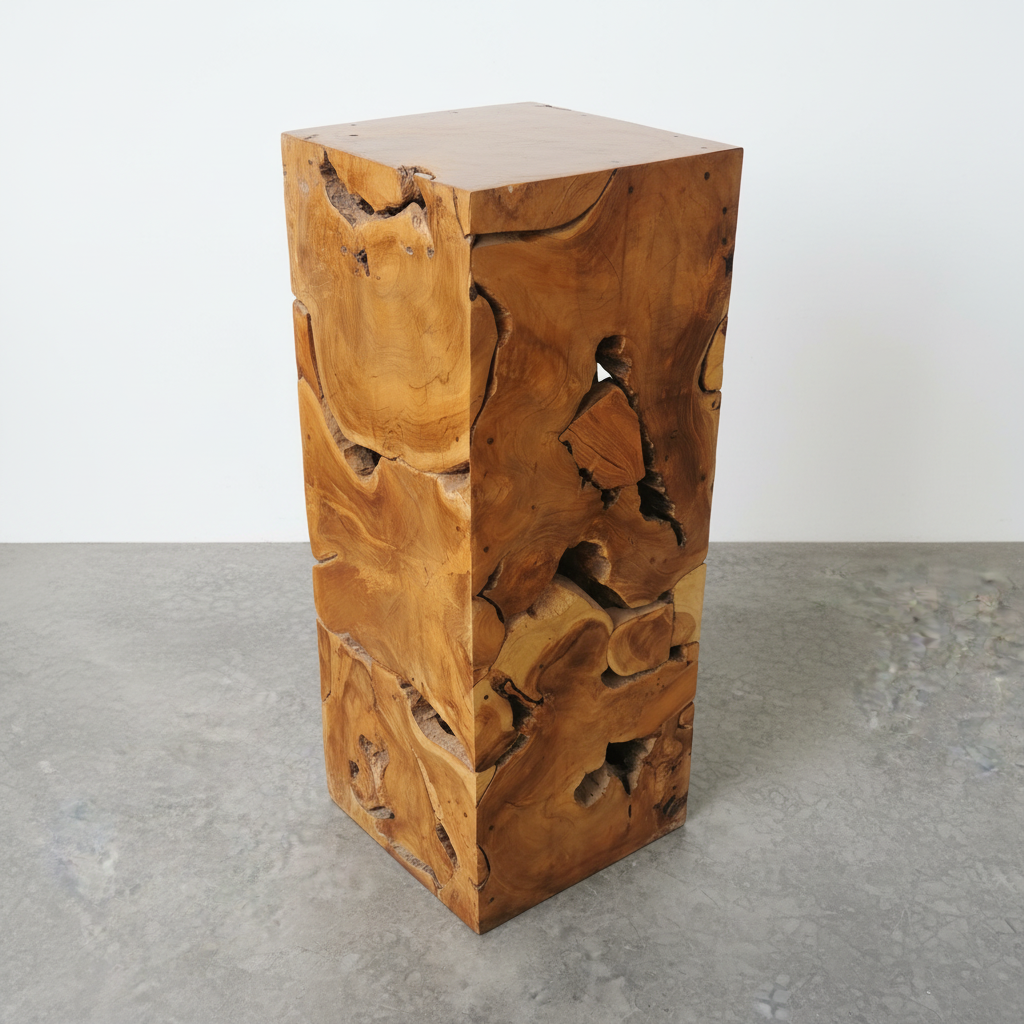Teak Root Stool/Plinth