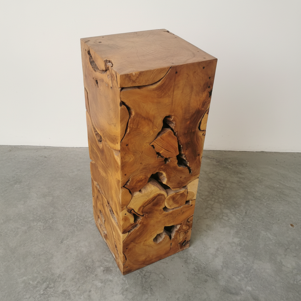 Teak Root Stool/Plinth