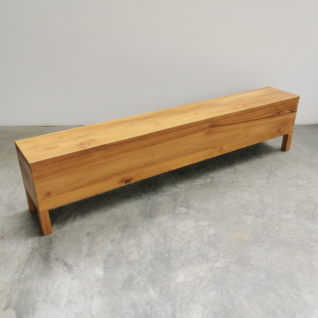 Noosa Box Bench (w. storage) (raw)