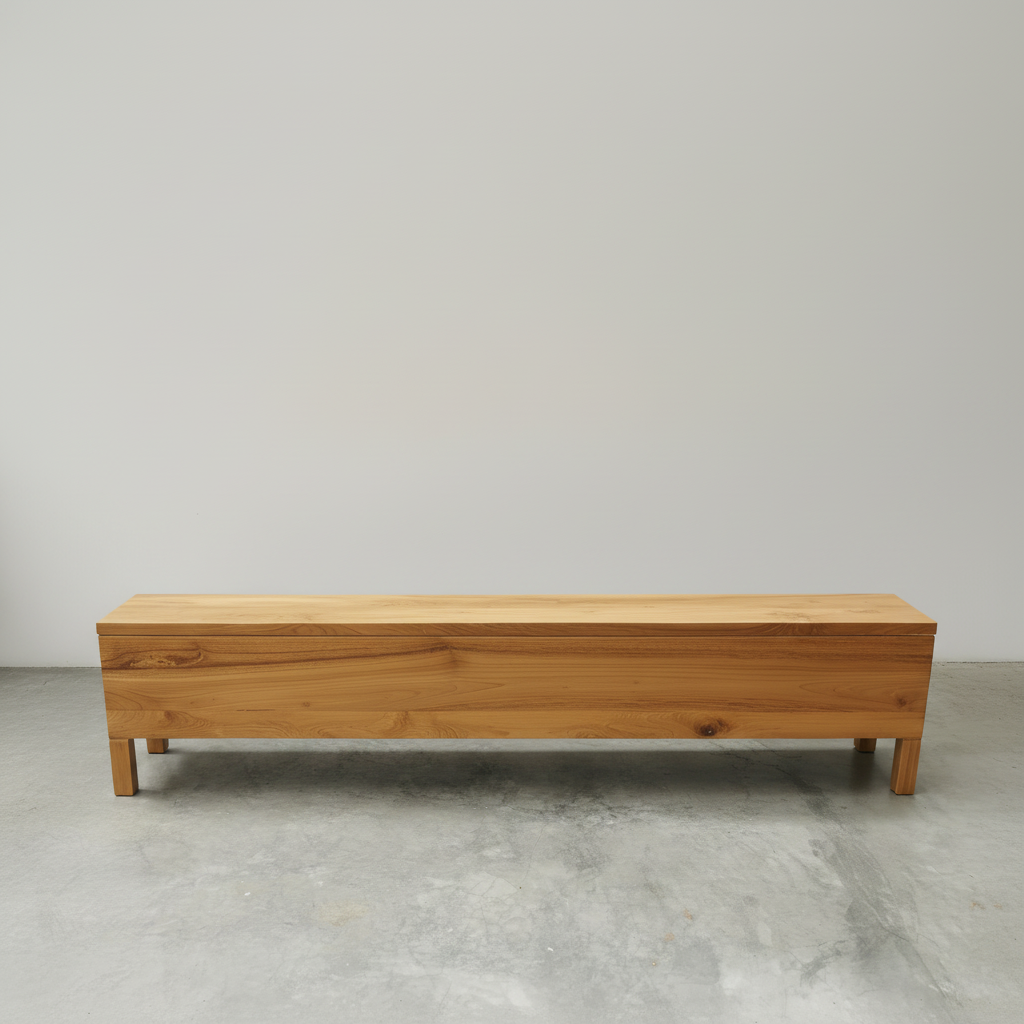 Noosa Box Bench (w. storage) (raw)
