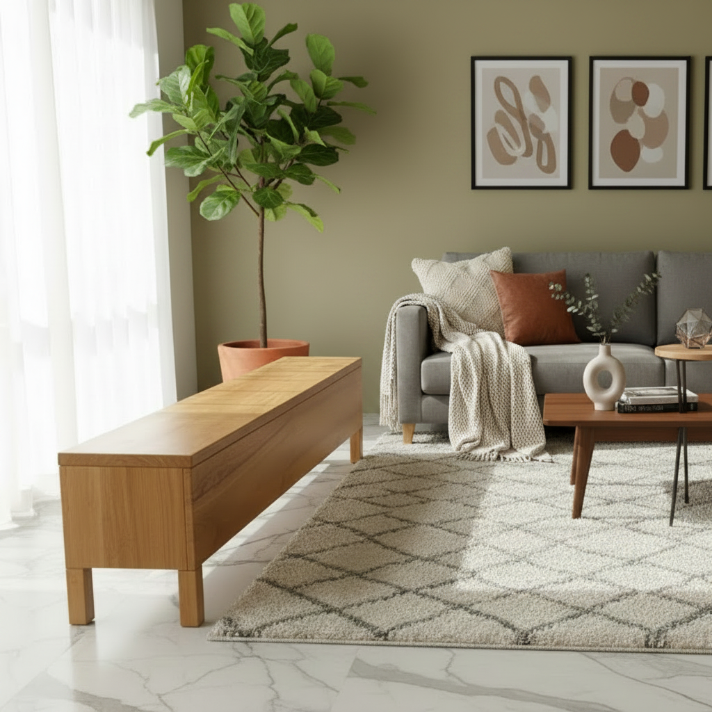 Noosa Box Bench (w. storage) (raw)