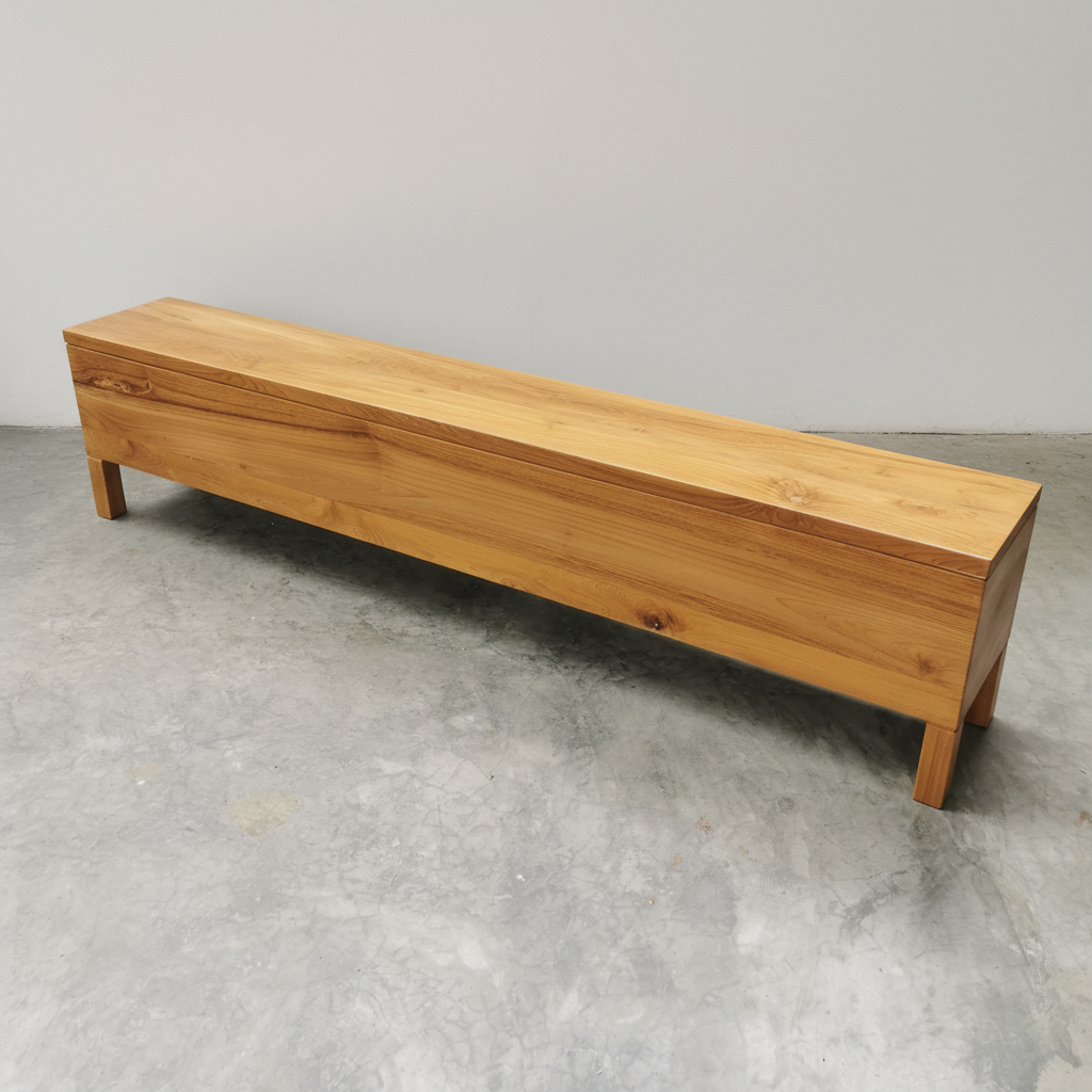 Noosa Box Bench (w. storage) (varnished)